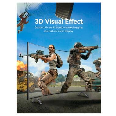 Кабель мультимедийный DisplayPort M to DisplayPort M 1.5m V1.4 8K black Vention (HCDBG) фото №8