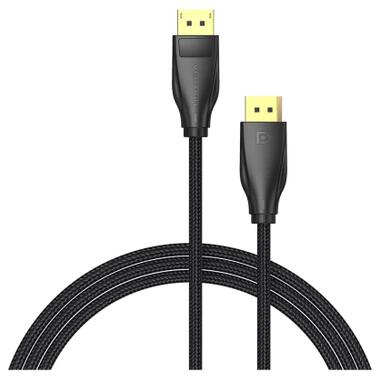 Кабель мультимедийный DisplayPort M to DisplayPort M 2.0m 8K60Hz black Vention (HCCBH) фото №2