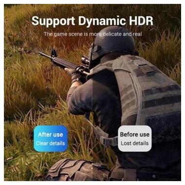 Кабель мультимедийный DisplayPort M to DisplayPort M 3.0m 8K60Hz black Vention (HCCBI) фото №7