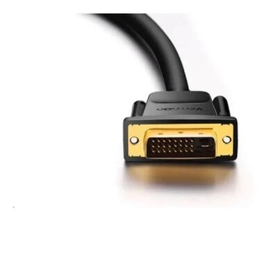 Кабель мультимедийный HDMI M to DVI M 1.0m 4K60Hz black Vention (ABFBF) фото №2