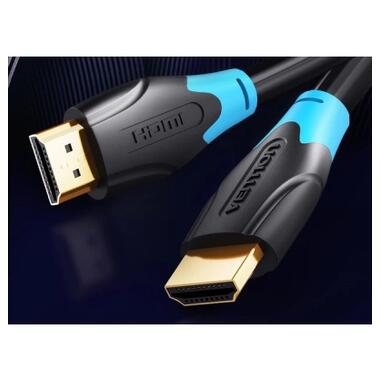 Кабель мультимедийный HDMI M to HDMI M 0.75m V2.0 4K60Hz black Vention (AACBE) фото №2