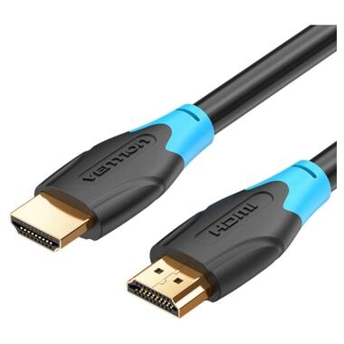 Кабель мультимедийный HDMI M to HDMI M 0.75m V2.0 4K60Hz black Vention (AACBE) фото №1