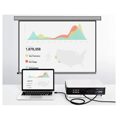 Кабель мультимедийный HDMI M to HDMI M 0.75m V2.0 4K60Hz black Vention (AACBE) фото №5