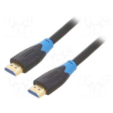 Кабель мультимедийный HDMI M to HDMI M 1.0m 4K60Hz black Vention (AAGBF) фото №1