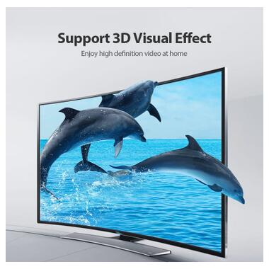Кабель мультимедийный HDMI M to HDMI M 1.0m 4K60Hz black Vention (AAIBF) фото №5