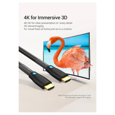 Кабель мультимедийный HDMI M to HDMI M 1.0m 4K60Hz cotton braided black zinc alloy Vention (ALMBF) фото №8