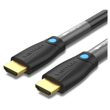 Кабель мультимедийный HDMI M to HDMI M 1.0m 4K60Hz cotton braided black zinc alloy Vention (ALMBF) фото №1