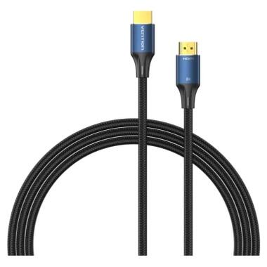 Кабель мультимедийный HDMI M to HDMI M 1.0m 8K60Hz cotton braided blue Vention (ALGLF) фото №2