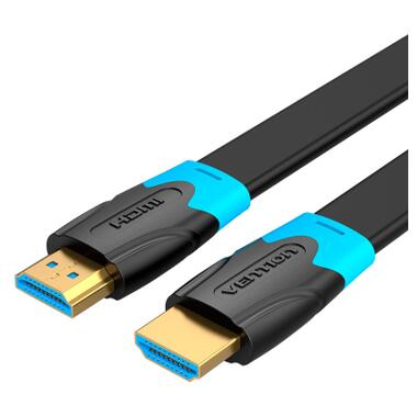 Кабель мультимедийный HDMI M to HDMI M 1.5m black Vention (AAKBG) фото №1
