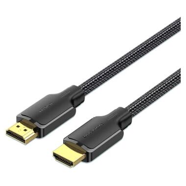 Кабель мультимедийный HDMI M to HDMI M 10.0m 4K30Hz cotton braided black Vention (ALLBL) фото №1