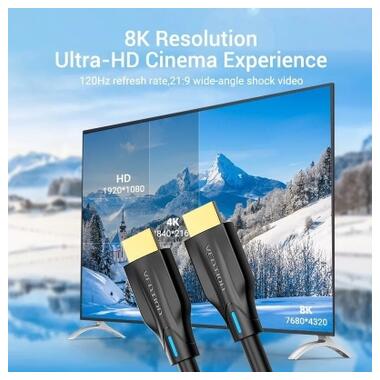 Кабель мультимедийный HDMI M to HDMI M 10.0m 8K60Hz black Vention (AANBL) фото №3