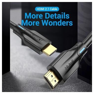 Кабель мультимедийный HDMI M to HDMI M 10.0m 8K60Hz black Vention (AANBL) фото №4