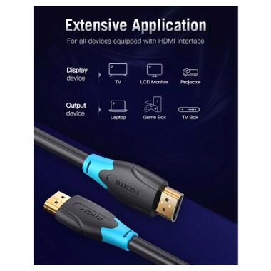 Кабель мультимедийный HDMI M to HDMI M 15.0m 4K30Hz black Vention (AACBN) фото №10