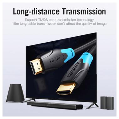 Кабель мультимедийный HDMI M to HDMI M 15.0m 4K30Hz black Vention (AACBN) фото №5