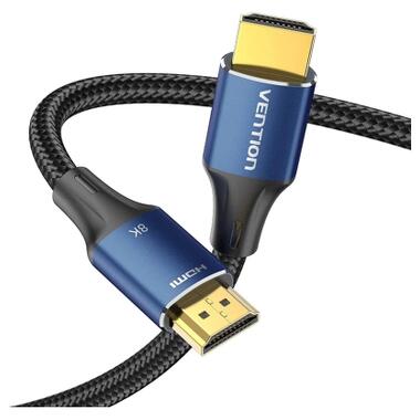 Кабель мультимедийный HDMI M to HDMI M 2.0m 8K60Hz cotton braided blue Vention (ALGLH) фото №4