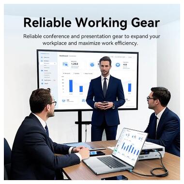 Кабель мультимедийный HDMI M to HDMI M 20.0m 1080p60Hz black Vention (AACBQ) фото №6