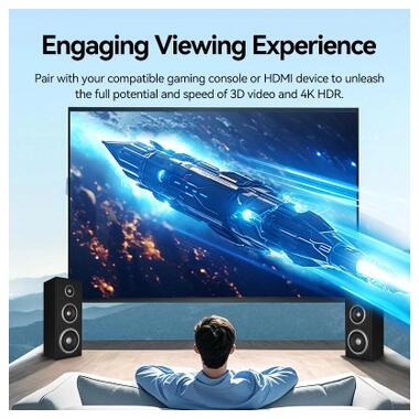 Кабель мультимедийный HDMI M to HDMI M 20.0m 1080p60Hz black Vention (AACBQ) фото №4