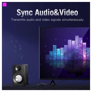 Кабель мультимедийный HDMI M to HDMI M 3.0m 4K60Hz black Vention (AACBI) фото №8