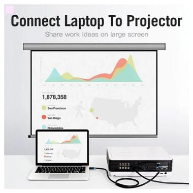 Кабель мультимедийный HDMI M to HDMI M 3.0m 4K60Hz black Vention (AACBI) фото №9