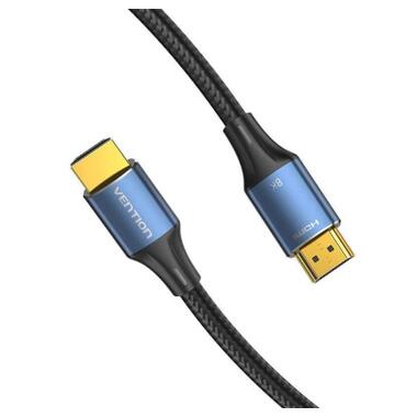 Кабель мультимедийный HDMI M to HDMI M 3.0m 8K60Hz cotton braided blue Vention (ALGLI) фото №2