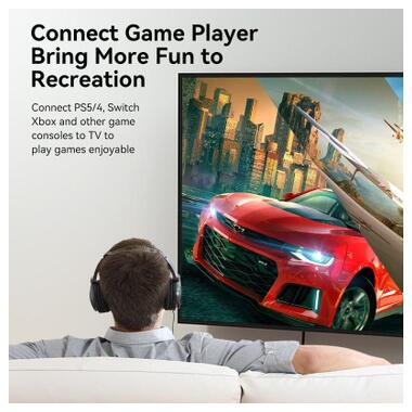 Кабель мультимедийный HDMI M to HDMI M 5.0m 4K30Hz black Vention (ALIBJ) фото №6