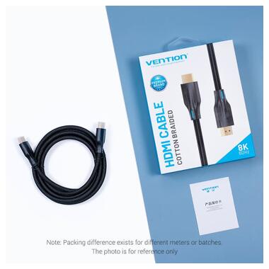 Кабель мультимедийный HDMI M to HDMI M 5.0m 8K60Hz cotton braided black Vention (AAUBJ) фото №7