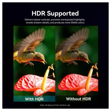 Кабель мультимедийный HDMI M to HDMI M 80.0m 4K60Hz fiber optic black Vention (ALSBAF) фото №9