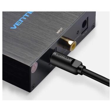 Кабель мультимедийный Optical Toslink 1.0m black Vention (BAEBF) фото №5