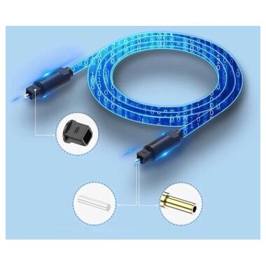 Кабель мультимедийный Optical Toslink 1.0m black Vention (BAEBF) фото №4
