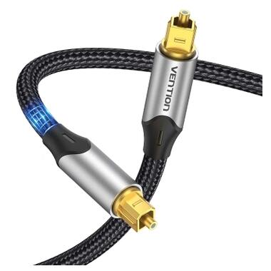 Кабель мультимедийный Optical Toslink 1.0m gray Vention (BAVHF) фото №2