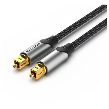 Кабель мультимедийный Optical Toslink 1.0m gray Vention (BAVHF) фото №1
