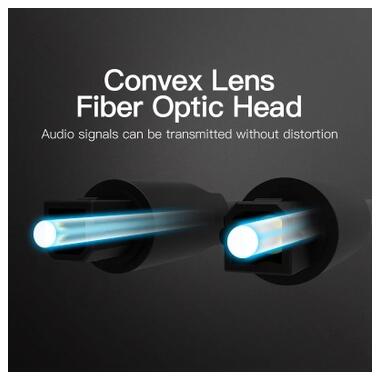 Кабель мультимедийный Optical Toslink 1.5m black Vention (BAEBG) фото №10