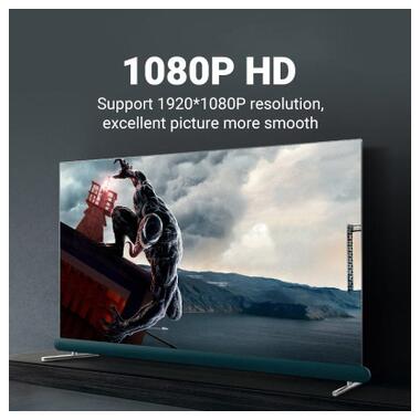 Кабель мультимедийный VGA M to VGA M 10.0m black Vention (DAEBL) фото №2