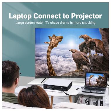 Кабель мультимедийный VGA M to VGA M 20.0m black Vention (DAEBQ) фото №4