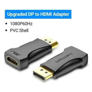 Переходник DisplayPor M to HDMI F v.2.0 4K 60Hz PVC Vention (HBPB0) фото №3