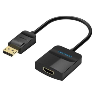 Переходник DisplayPort M to HDMI F 0.15m black Vention (HBGBB) фото №1