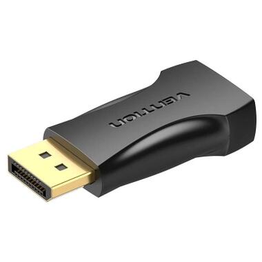Переходник DisplayPort M to HDMI F black Vention (HBOB0) фото №1