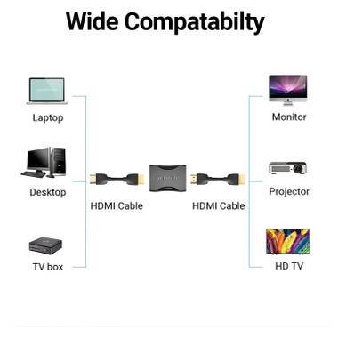 Переходник HDMI F to HDMI F black Vention (AIRB0) фото №7