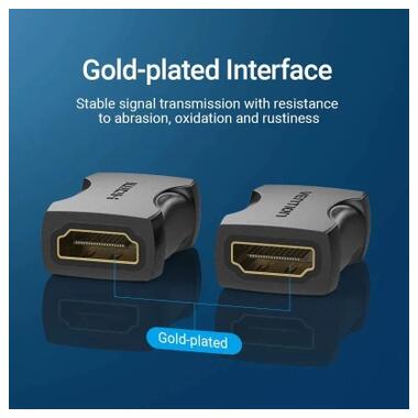 Переходник HDMI F to HDMI F black Vention (AIRB0) фото №5