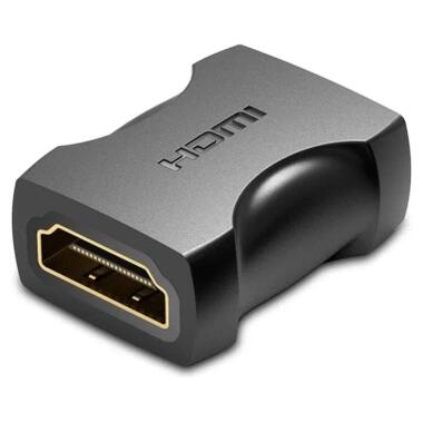 Переходник HDMI F to HDMI F black Vention (AIRB0) фото №1