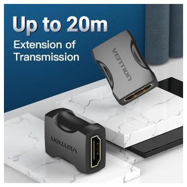 Переходник HDMI F to HDMI F black Vention (AIRB0) фото №2