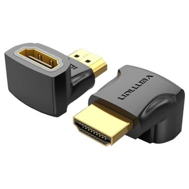 Переходник HDMI F to HDMI M 90° 4K 60Hz PVC Vention (AIOB0) фото №1