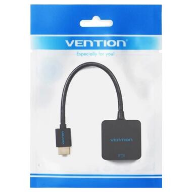 Переходник HDMI M to VGA F 1080P 60Hz 3,5mm Audio Micro USB (F) powered Vention (ACRBB) фото №4