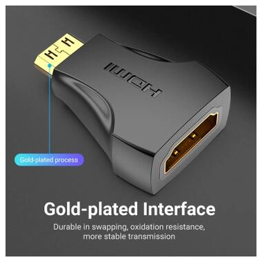 Переходник HDMI to Mini HDMI black Vention (AISB0) фото №4
