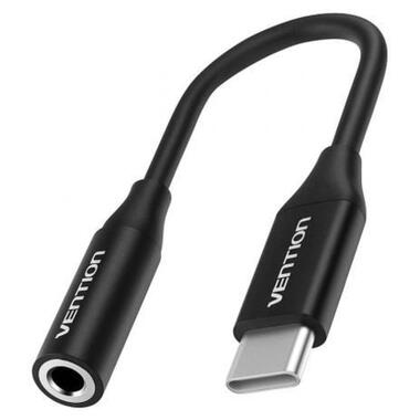 Переходник USB-C M to 3.5mm F 0.1m DAC black Vention (BIHBA) фото №1