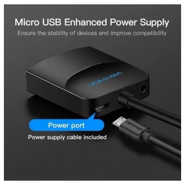 Переходник VGA 15F to HDMI M 1080P 60Hz 3,5mm Audio 0.15m Vention (ACNBB) фото №8