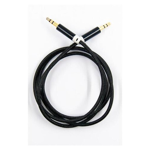 Аудіо-кабель Dengos mini-Jack 3.5 мм - mini-Jack 3.5 мм 1 м Black (AUDIO-NTK-BLACK) фото №1
