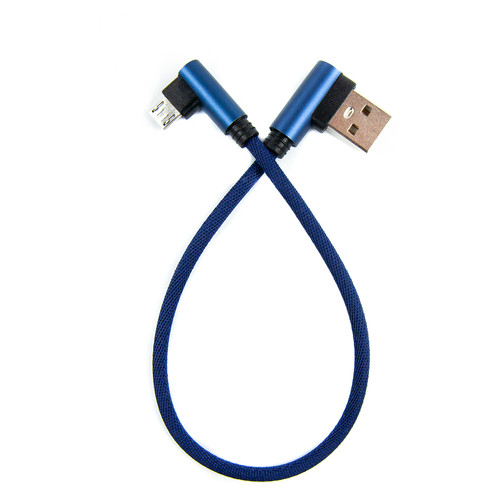 Кабель Dengos USB-microUSB 0.25м Blue (NTK-M-UG-SHRT-SET-BLUE) фото №1