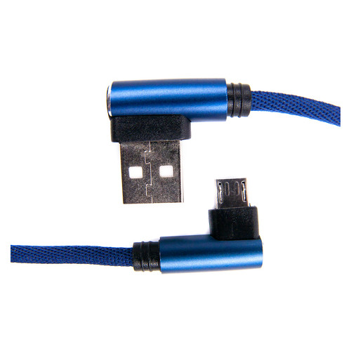 Кабель Dengos USB-microUSB 0.25м Blue (NTK-M-UG-SHRT-SET-BLUE) фото №2