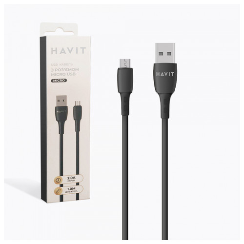 абель HAVIT HV-CB618C Micro USB 1м (HV-CB618C) фото №1